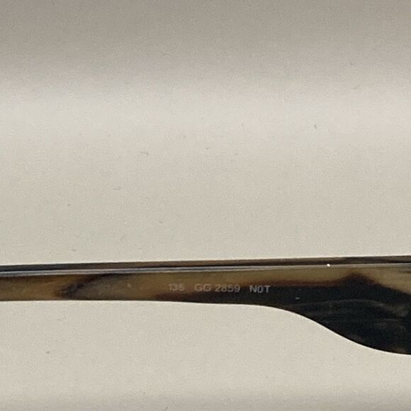 Gucci GG 2859 N0T Half Rim Bronze Brown Marble Eyeglasses Frame 51-17-135 - Picture 9 of 10
